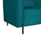 Fauteuil d'appoint rembourré et demi