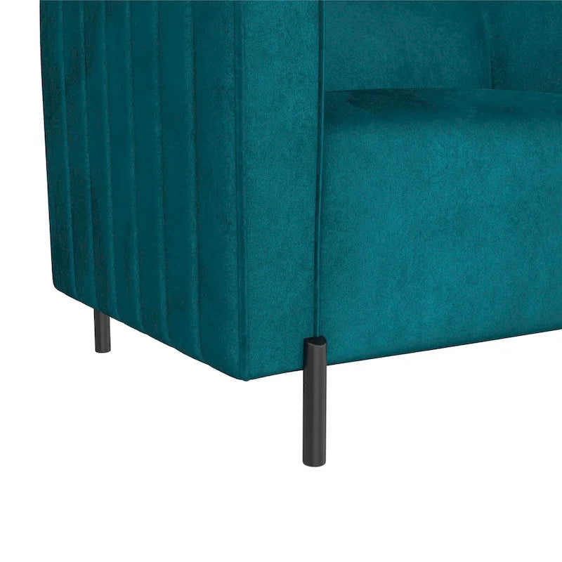 Fauteuil d'appoint rembourré et demi