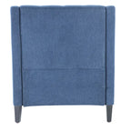 Fauteuil club confortable avec pouf et oreiller