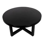Table basse ronde en bois - 36x36x18