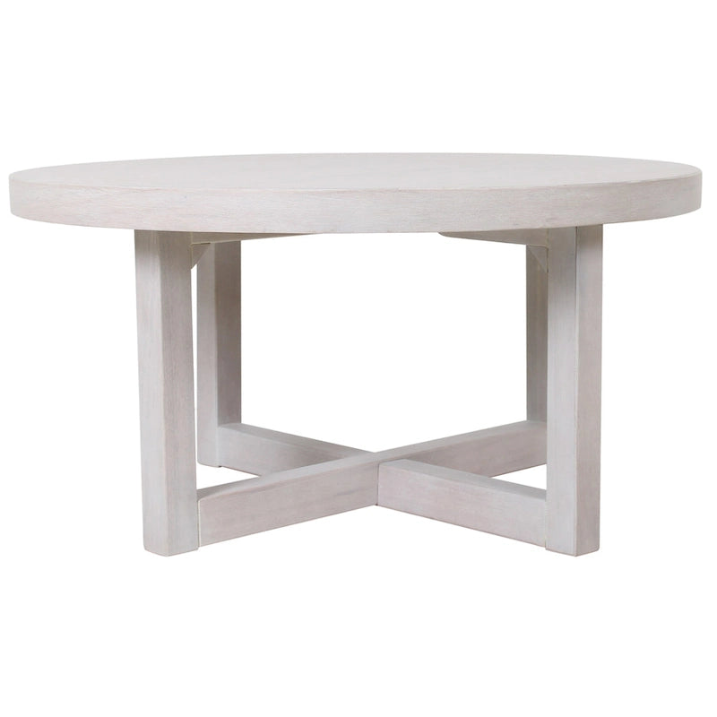 Table basse ronde en bois - 36x36x18