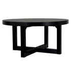Table basse ronde en bois - 36x36x18
