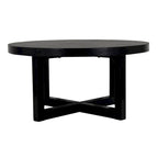 Table basse ronde en bois - 36x36x18