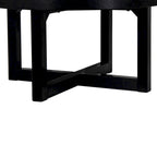 Table basse ronde en bois - 36x36x18