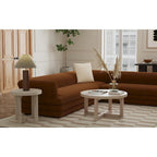 Table basse ronde en bois - 36x36x18