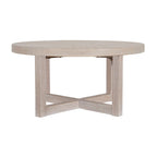 Table basse ronde en bois - 36x36x18