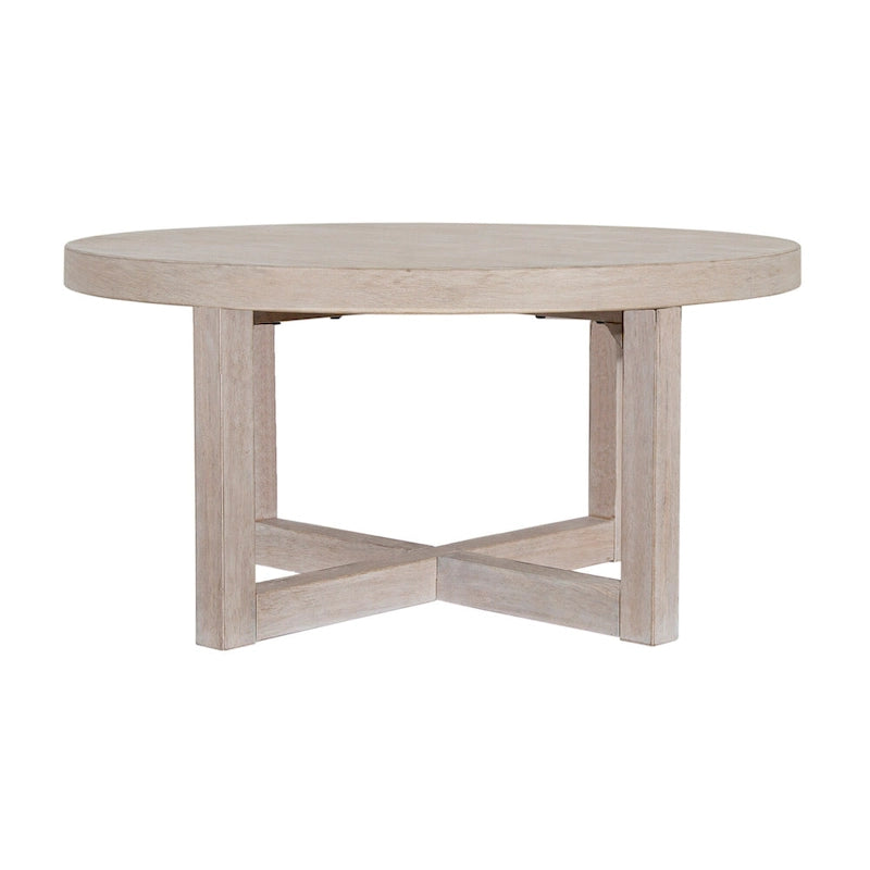 Table basse ronde en bois - 36x36x18