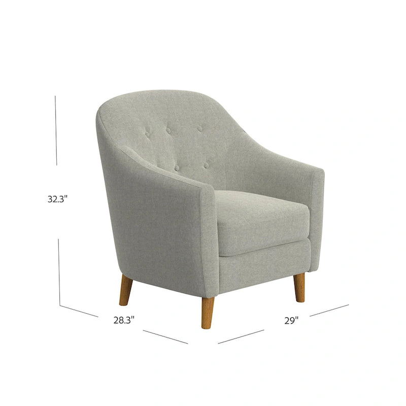 Fauteuil d'appoint capitonné