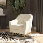 Fauteuil d'appoint capitonné
