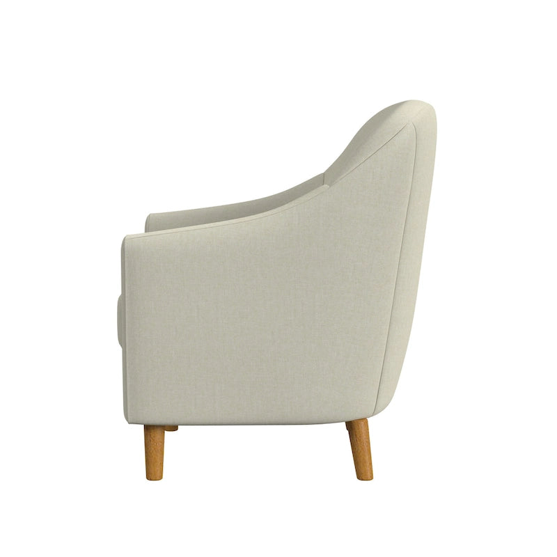 Fauteuil d'appoint capitonné