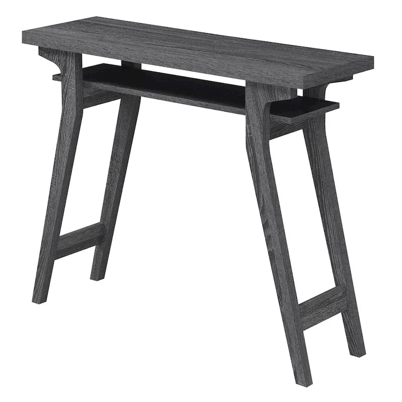 Console de commande avec étagères