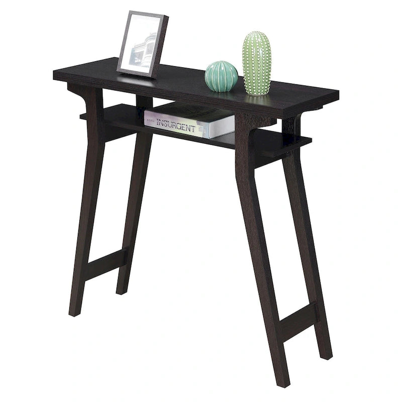 Console de commande avec étagères