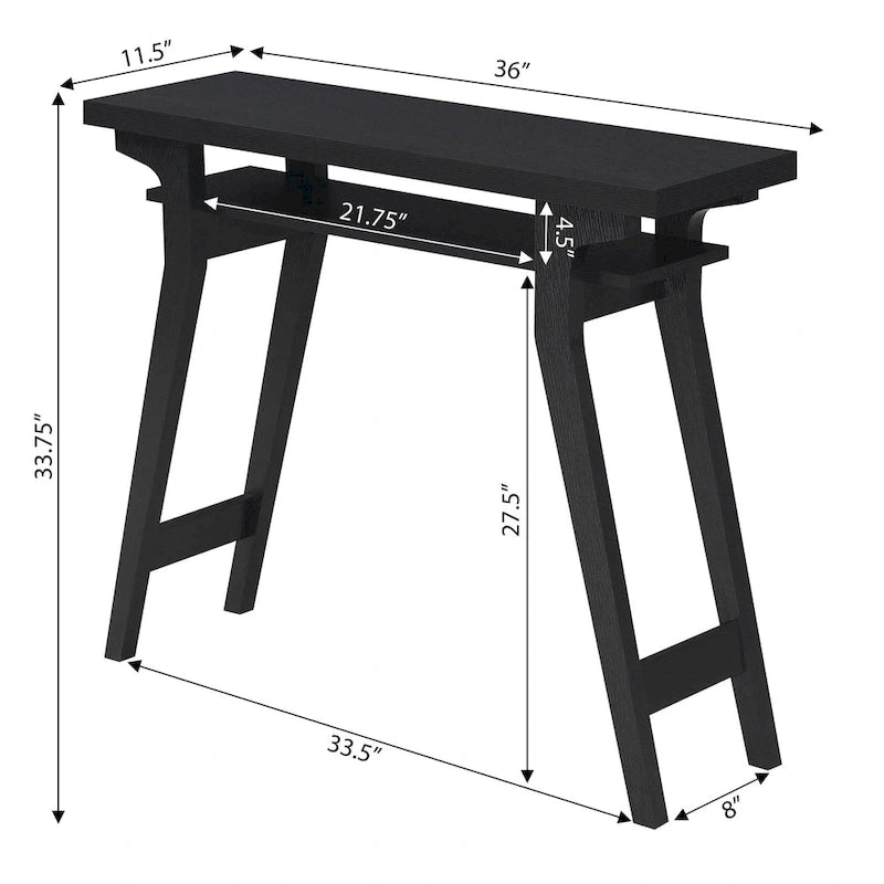 Console de commande avec étagères