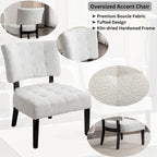 Fauteuil capitonné surdimensionné