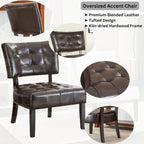 Fauteuil capitonné surdimensionné