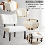 Fauteuil capitonné surdimensionné