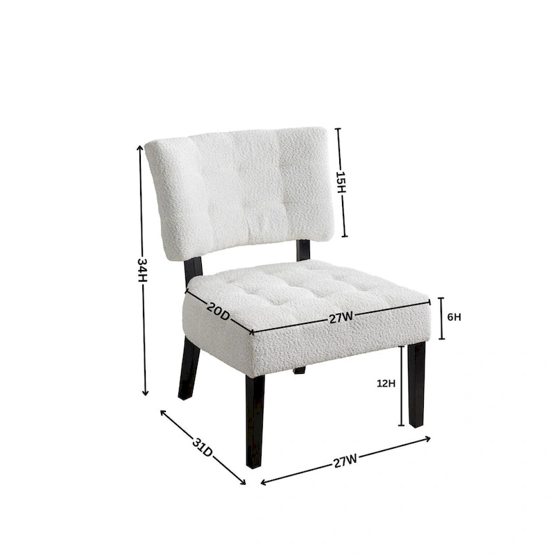 Fauteuil capitonné surdimensionné