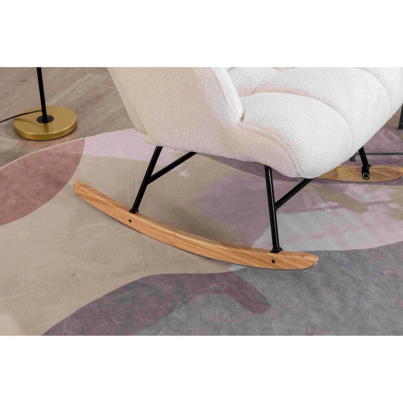 Fauteuil à bascule rembourré