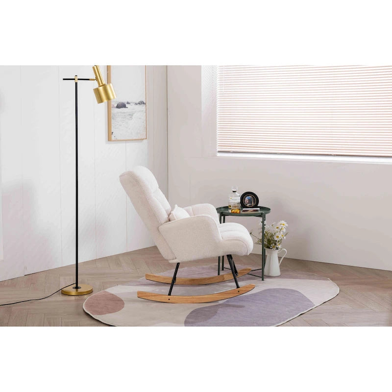 Fauteuil à bascule rembourré
