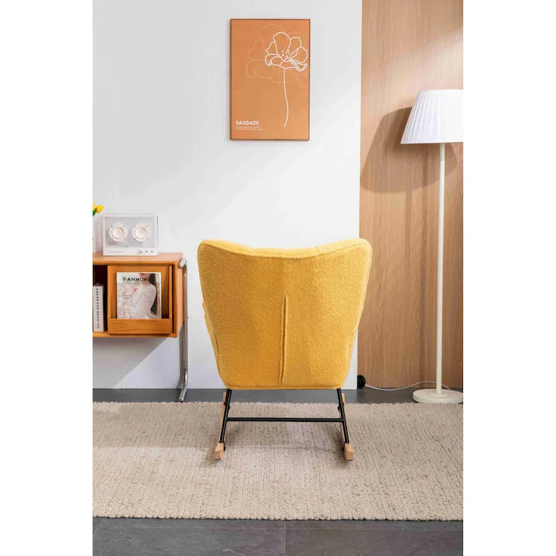 Fauteuil à bascule rembourré