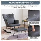 Fauteuil à bascule rembourré