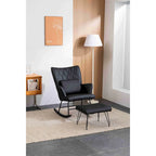 Fauteuil à bascule rembourré
