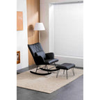 Fauteuil à bascule rembourré