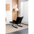 Fauteuil à bascule rembourré