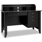 Bureau d'ordinateur en bois Table d'étude de bureau avec tiroirs