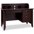 Bureau d'ordinateur en bois Table d'étude de bureau avec tiroirs