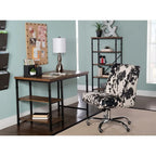 Chaise de bureau à imprimé vache violet