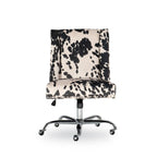 Chaise de bureau à imprimé vache violet