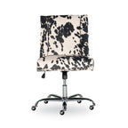 Chaise de bureau à imprimé vache violet