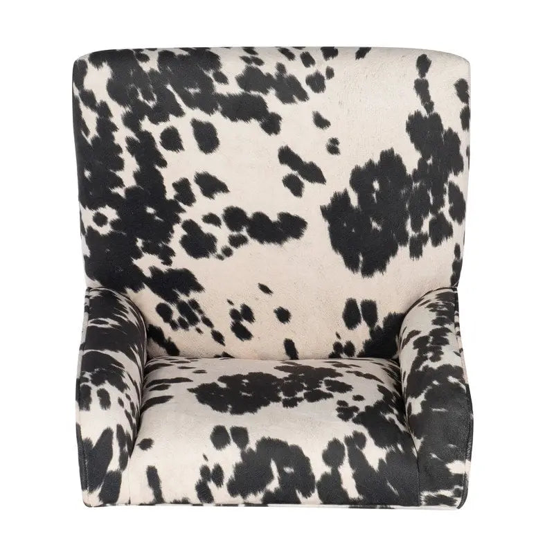 Chaise de bureau à imprimé vache violet