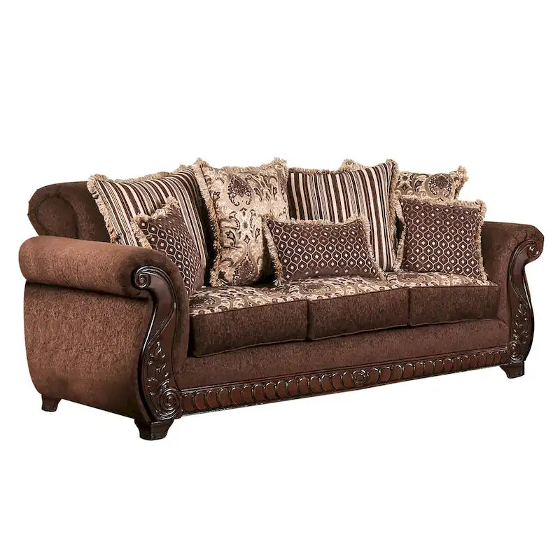 Canapé fauteuil roulant capitonné traditionnel