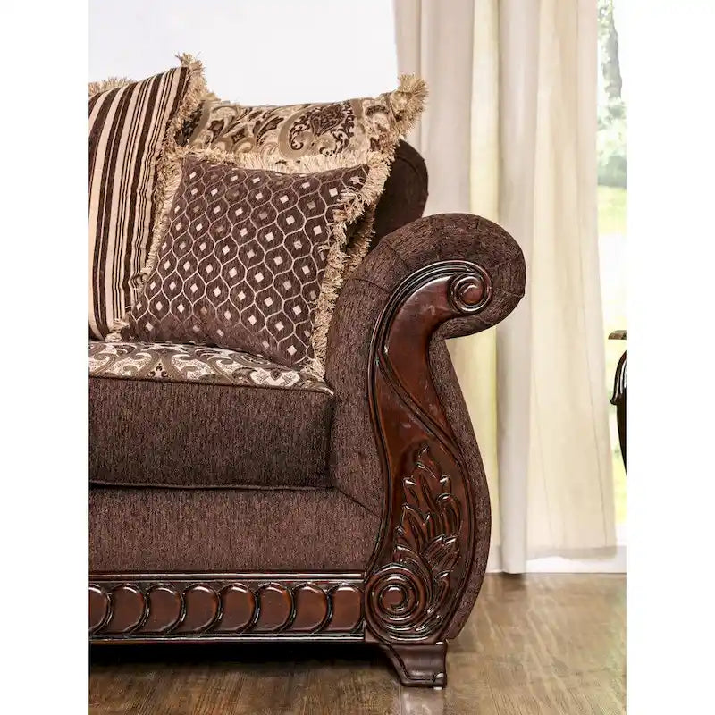 Canapé fauteuil roulant capitonné traditionnel