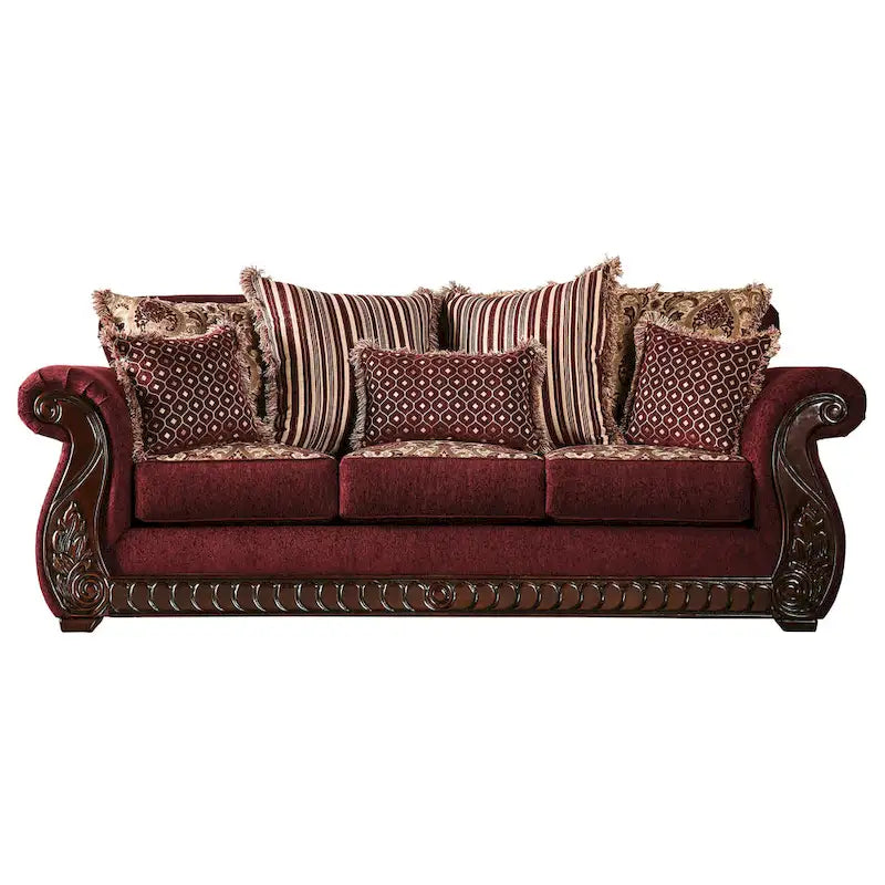 Canapé fauteuil roulant capitonné traditionnel