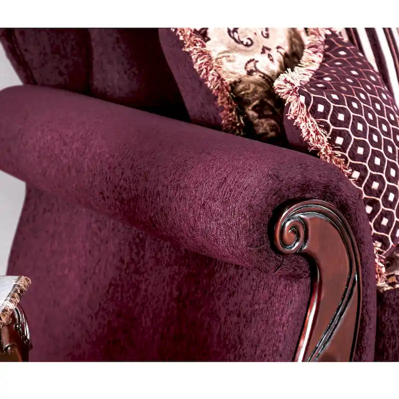 Canapé fauteuil roulant capitonné traditionnel