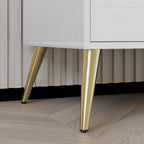 Table de chevet en bois contemporaine à 2 tiroirs