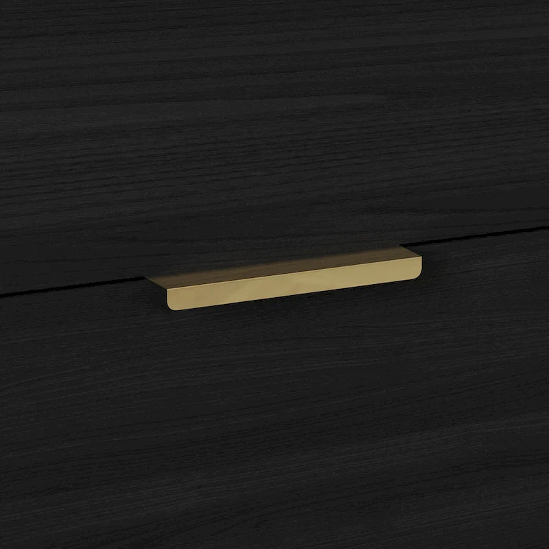 Table de chevet en bois contemporaine à 2 tiroirs