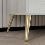 Table de chevet en bois contemporaine à 2 tiroirs
