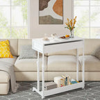 Table d'appoint réglable Bureau portable avec tiroirs et roulettes pour bureau à domicile
