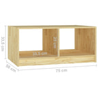 Table basse en pin massif 29.5x13.2 Table d'appoint canapé Plusieurs coloris - 29.5 x 19.7 x 13.2