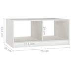 Table basse en pin massif 29.5x13.2 Table d'appoint canapé Plusieurs coloris - 29.5 x 19.7 x 13.2