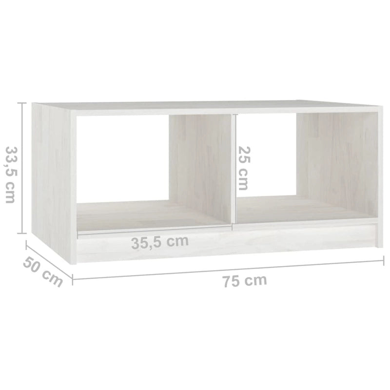 Table basse en pin massif 29.5x13.2 Table d'appoint canapé Plusieurs coloris - 29.5 x 19.7 x 13.2