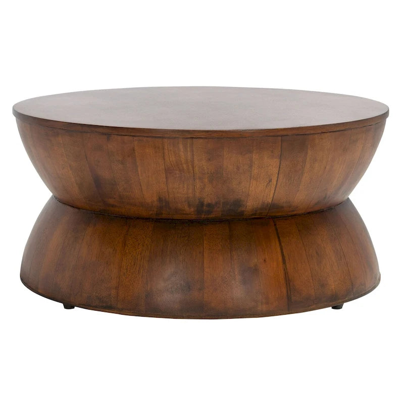 Table Basse Ronde Moderne Contemporaine. - 30 L x 30 P x 14 H - 30Lx30Px14H