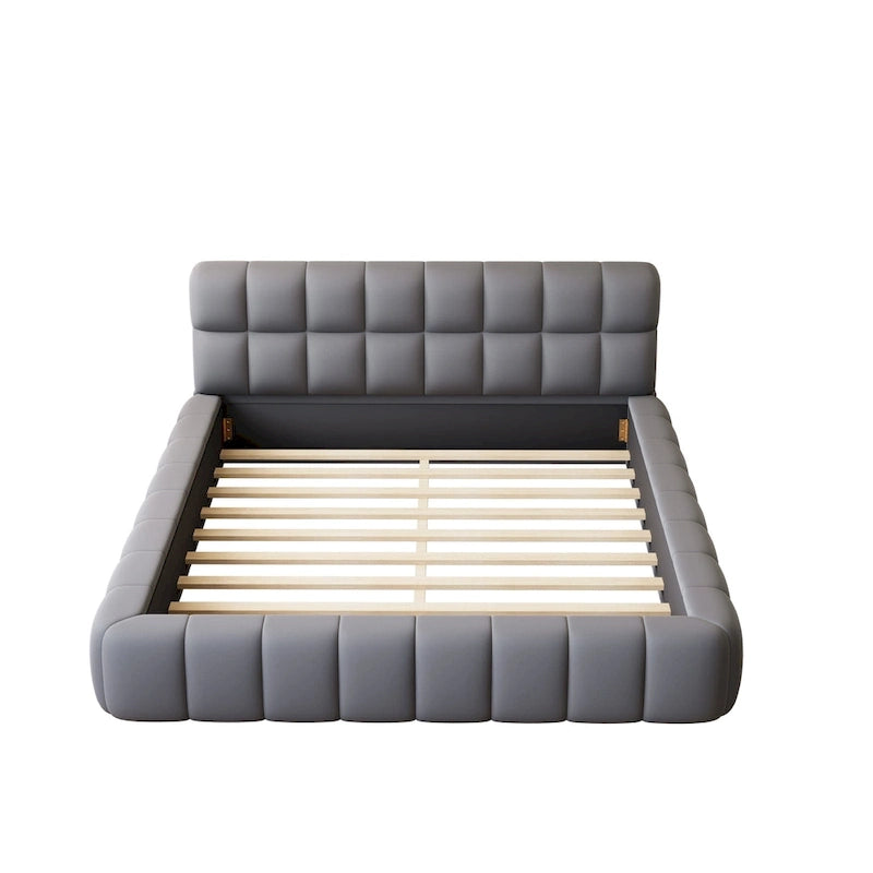 Cadre de lit plateforme Queen Size avec tissu épais