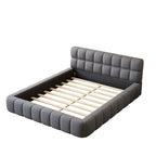 Cadre de lit plateforme Queen Size avec tissu épais