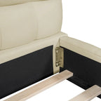 Cadre de lit plateforme Queen Size avec tissu épais