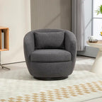 Fauteuil pivotant cylindrique moderne avec rangement